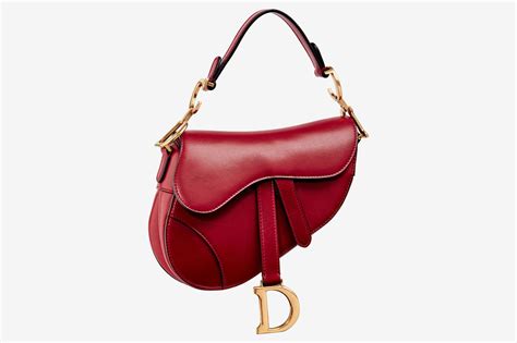 saddle bag dior red